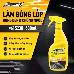 Bảo Dưỡng Và Làm Mới Vỏ Lốp Xe Màu Đen FORMULA 1 615258 680ml Phù Hợp Cho Nhiều Dòng Xe Ô Tô Xe Hơi Xe Tải Xe Máy