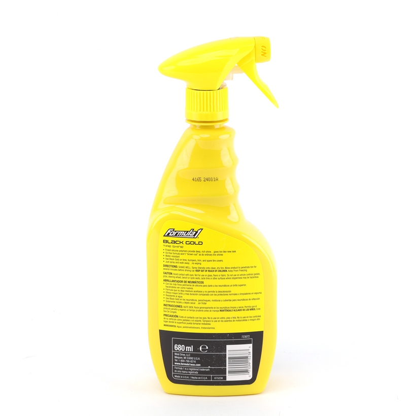 Bảo Dưỡng Và Làm Mới Vỏ Lốp Xe Màu Đen FORMULA 1 615258 680ml Phù Hợp Cho Nhiều Dòng Xe Ô Tô Xe Hơi Xe Tải Xe Máy