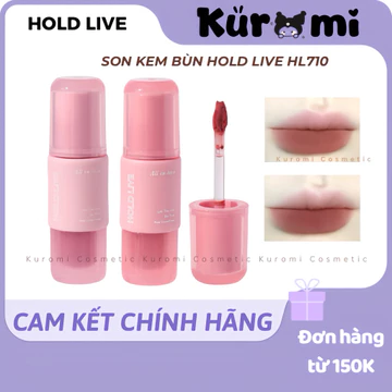 [HOLD LIVE] Son Kem Bùn Hold Live All In Love (HL710) Mịn Lì Vỏ Hồng Kem Lì kuromi cosmetic