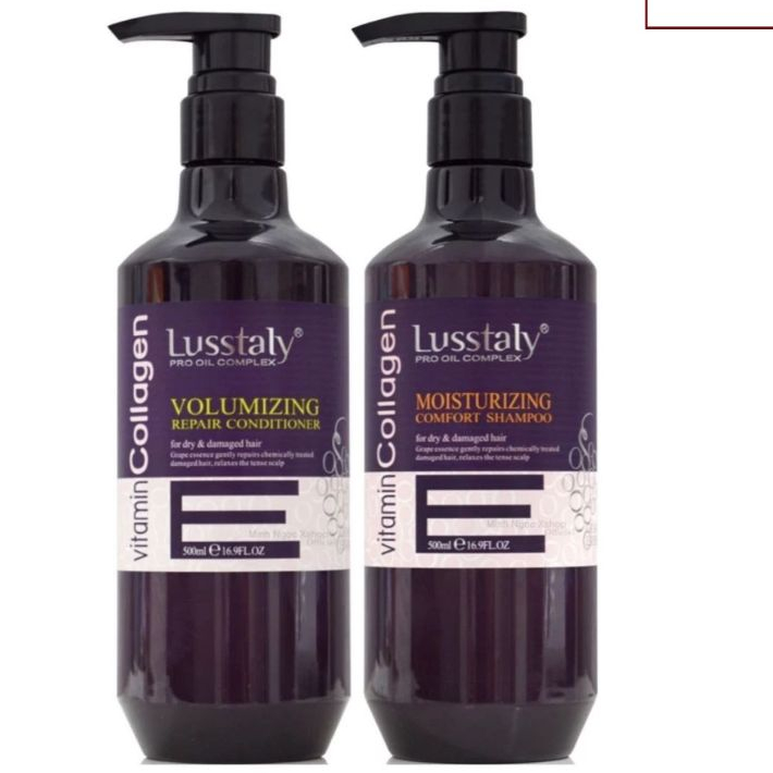 Dầu Gội Xả LUSSTALY Vitamin E | Mềm Mượt, Dễ Chải, Hương Thơm Dễ Chịu