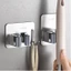 Combo 2 cái Móc dán tường kẹp chổi inox 304 A1 mỗi chiếc 1 kẹp 1 móc