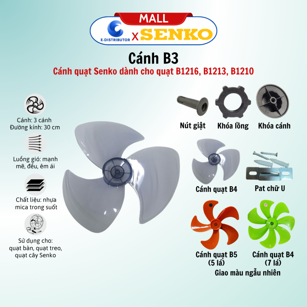 Cánh quạt senko - Giá Tốt, Miễn Phí Vận Chuyển, Đủ Loại | Shopee Việt Nam
