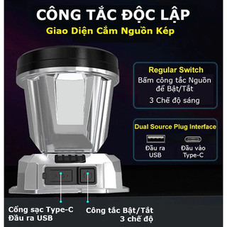 Đèn pin đội đầu 1 bóng siêu sáng chiếu xa 400m, pin trâu, đèn đội đầu 2 màu ánh sáng trắng