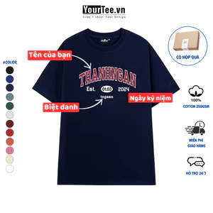Áo T-Shirt Oversize In Tên Chất Liệu Cotton 100% 250gsm Thoáng Mát+CÓ HỘP