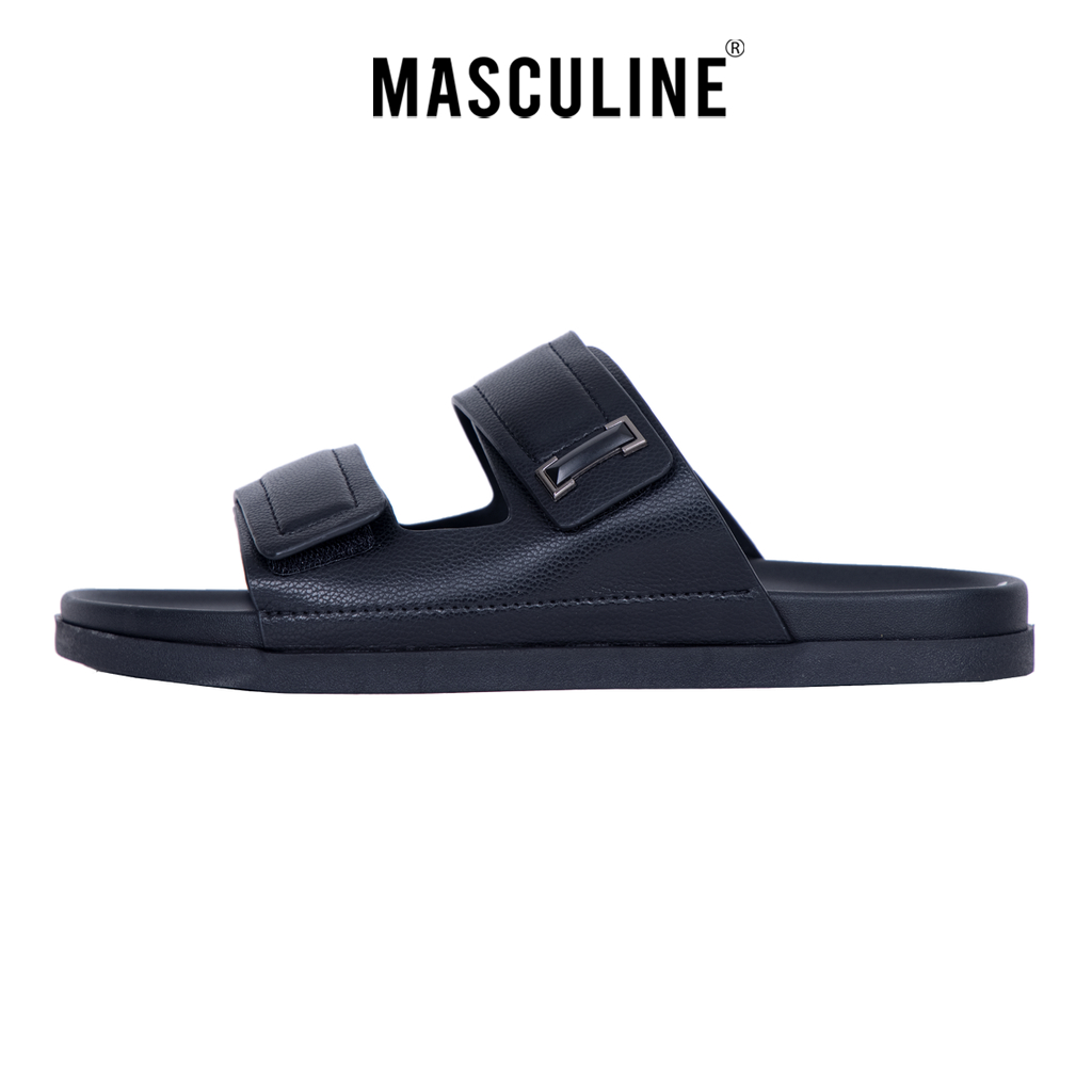 Dép nam cao cấp MASCULINE, Dép da chính hãng kiểu dáng trẻ trung, đế PU chống trơn trượt - MCT511