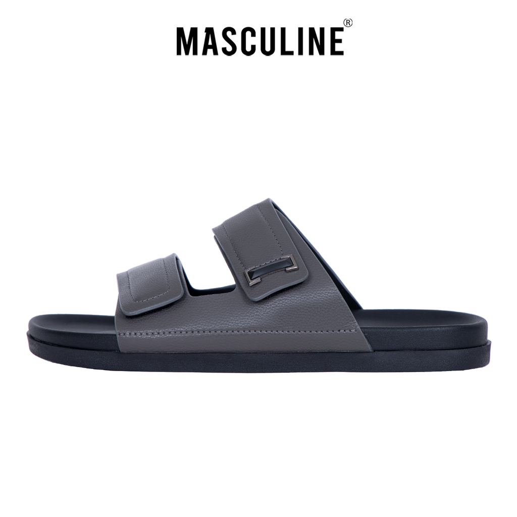 Dép nam cao cấp MASCULINE, Dép da chính hãng kiểu dáng trẻ trung, đế PU chống trơn trượt - MCT511