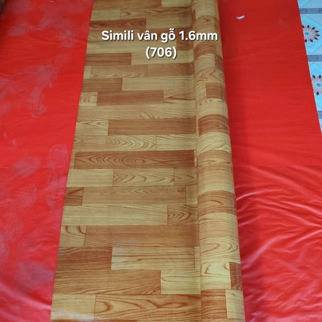Thảm simili Vân gỗ trải sàn, combo 40m2(2m x 20m) trải sàn nhà, văn phòng, phòng khách, nhà kho