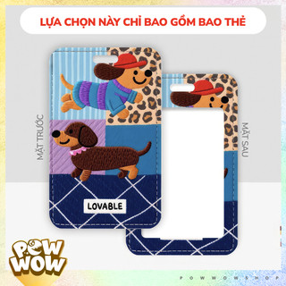 Bao Đựng Thẻ Nhân Viên Nhựa ABS Phong Cách Nhân Vật Hoạt Hình Dog House Chó Cún Yêu Pattern Thú Vị