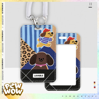 Bao Đựng Thẻ Nhân Viên Nhựa ABS Phong Cách Nhân Vật Hoạt Hình Dog House Chó Cún Yêu Pattern Thú Vị