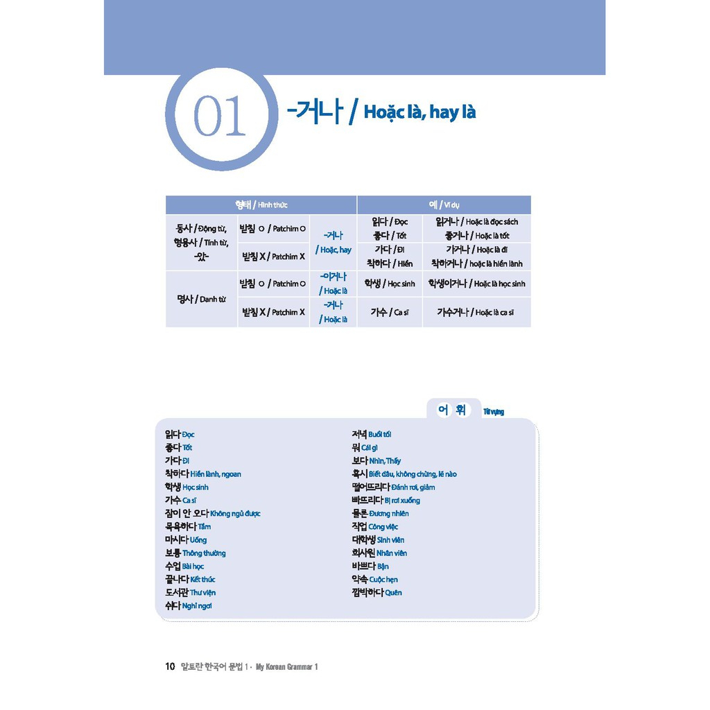 Sách - Làm Chủ Ngữ Pháp Tiếng Hàn - Dành Cho Người Bắt Đầu (My Korean Grammar I) - MCBooks