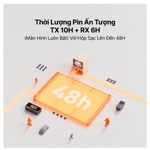 Mic thu âm lọc tiếng ồn không dây Saramonic AIR, pin 48 tiếng mic cài áo livestream, làm video cho máy ảnh, điện thoại — ảnh 3