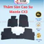 Thảm LÓT SÀN Cao su xe Mazda CX3 đời 2022-2025 Mẫu NISSIN chữ trắng loại dày không mùi, không thấm nước