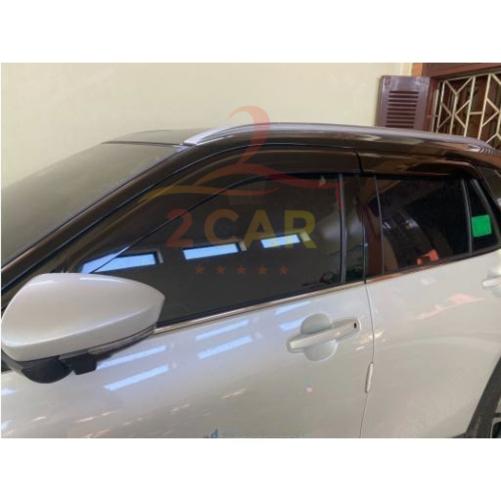 Vè Che Mưa Xe Toyota Yaris Cross đời 2023 2024 2025 chất liệu nhựa ĐEN dày, che mưa tốt