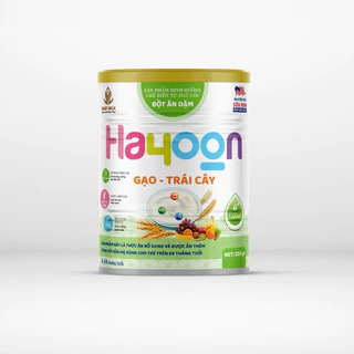 Bột ăn dặm sữa NON HAYOON cho bé từ 6-24 tháng đủ vị date xa 2026, họp 320g