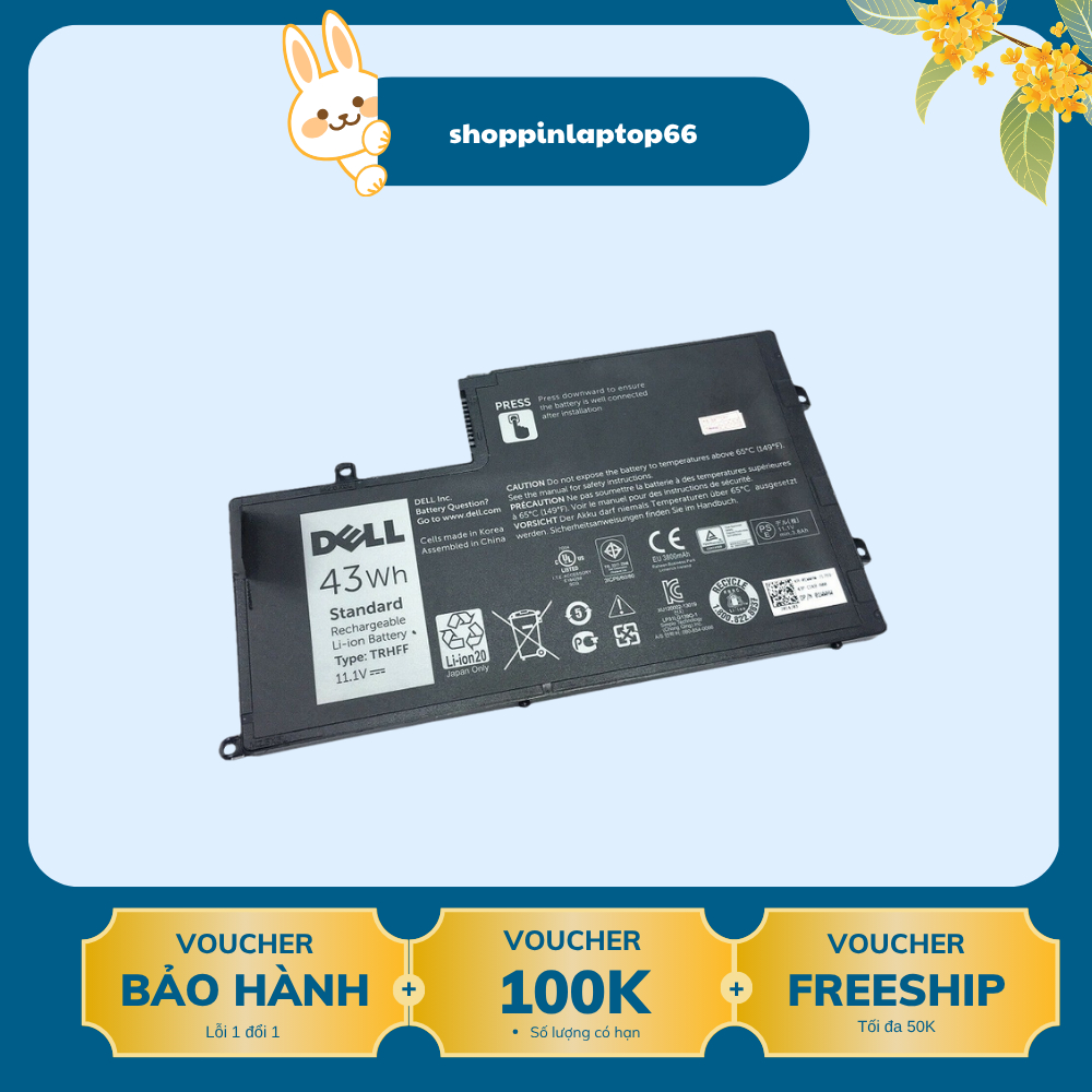 Batteria Per Laptop Green Cell, Compatibile Con Dell Latitude 3450/3550, Inspiron 15 5542-5557 E Altri Modelli, 3400mAh 11.1V, Nera, Con Protezioni Di Sicurezza Avanzate