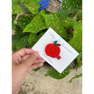 Kẹp tóc hình quả táo đáng yêu cho nữ và bé gái 4.5cm |Cặp tóc mái dễ thương |Shop Rô Handmade