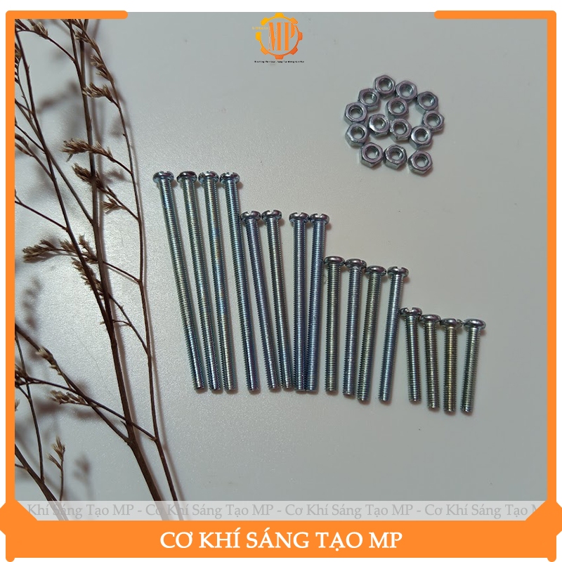 Ốc Vít Tán 3ly Thân M3 dài 2cm/3cm/4cm/5cm VT-01 | Shopee Việt Nam