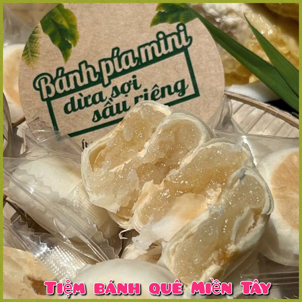 Bánh pía mini dừa sợi sầu riêng 500g/1kg thích hợp làm quà biếu tặng ...