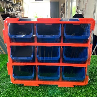 ĐỒ NGHỀ WADFOW Bộ tủ gồm 9 khay nhựa đựng linh kiện (dạng  hở) 380x170x320mm WTB8330