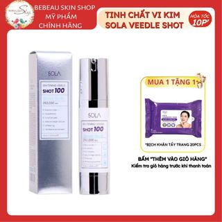Vi Kim Sinh Học Giảm Nám Chuyên Sâu Sola Whitening Reedle Shot 100/400 50ml - Bebeau