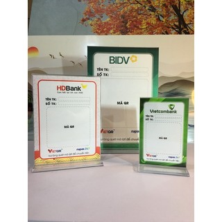 Menu Mã QR CODE để bàn mica, Bảng quét mã QR giao dịch điện tử, QR code thanh toán bằng QR, bảng menu bằng mica để bàn..