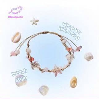Product image Vòng tay sao biển hồng - phụ kiện đi biển xinh xắn phong cách trẻ trung năng động Tiệm Vòng Xinhh 1