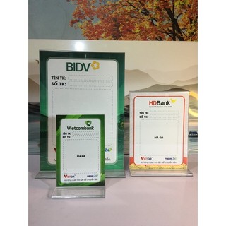 Menu Mã QR CODE để bàn mica, Bảng quét mã QR giao dịch điện tử, QR code thanh toán bằng QR, bảng menu bằng mica để bàn..
