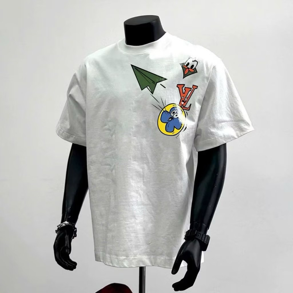 Áo Thun Cartoon Máy Bay Hoạt Hình Chất Vải Cotton Dày Dặn Full Tem Tag Túi Mac