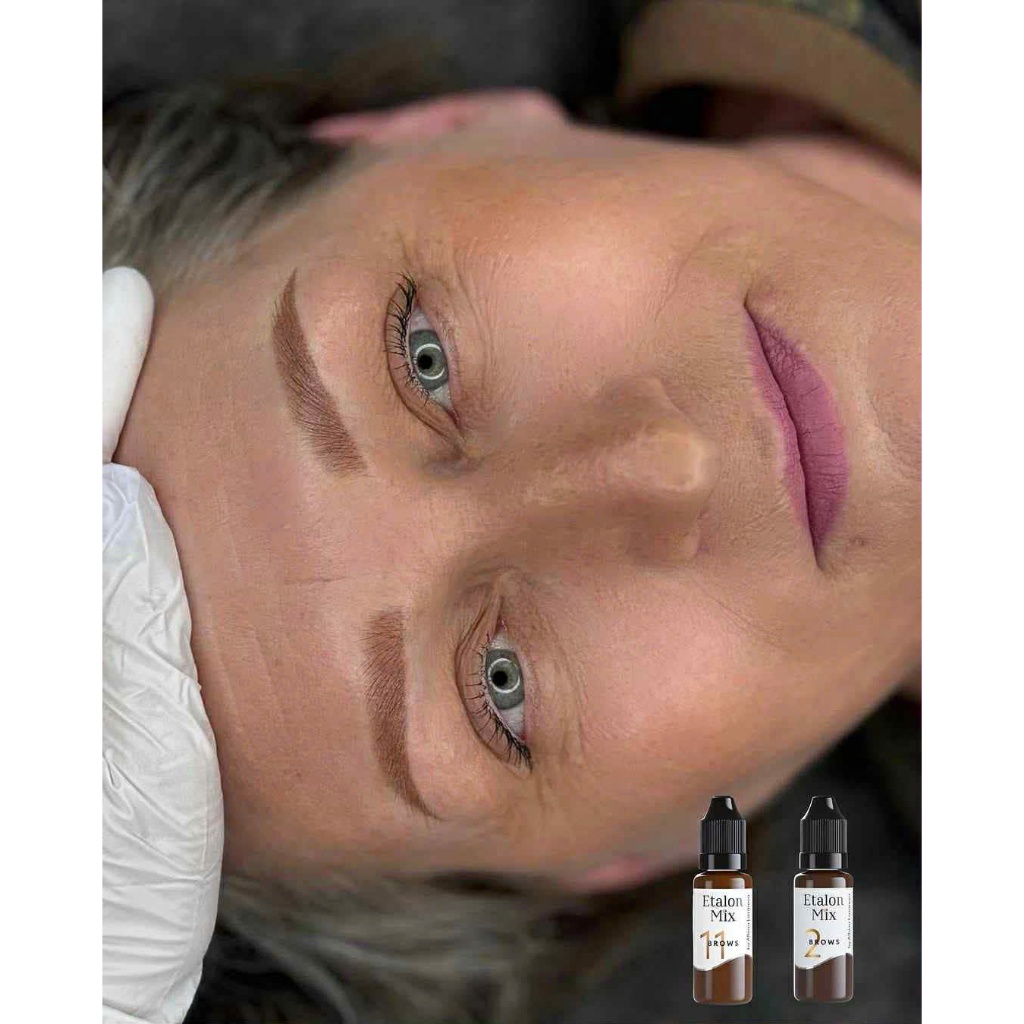 Etalon.Mix siêu phẩm mực mày từ Nga--lip and brown pigment from Russia