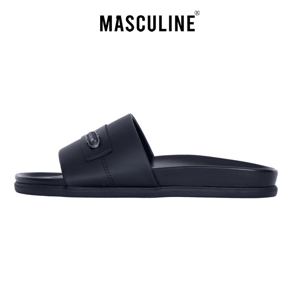 Dép nam cao cấp MASCULINE, Dép da chính hãng kiểu dáng trẻ trung, đế PU chống trơn trượt - MCT513