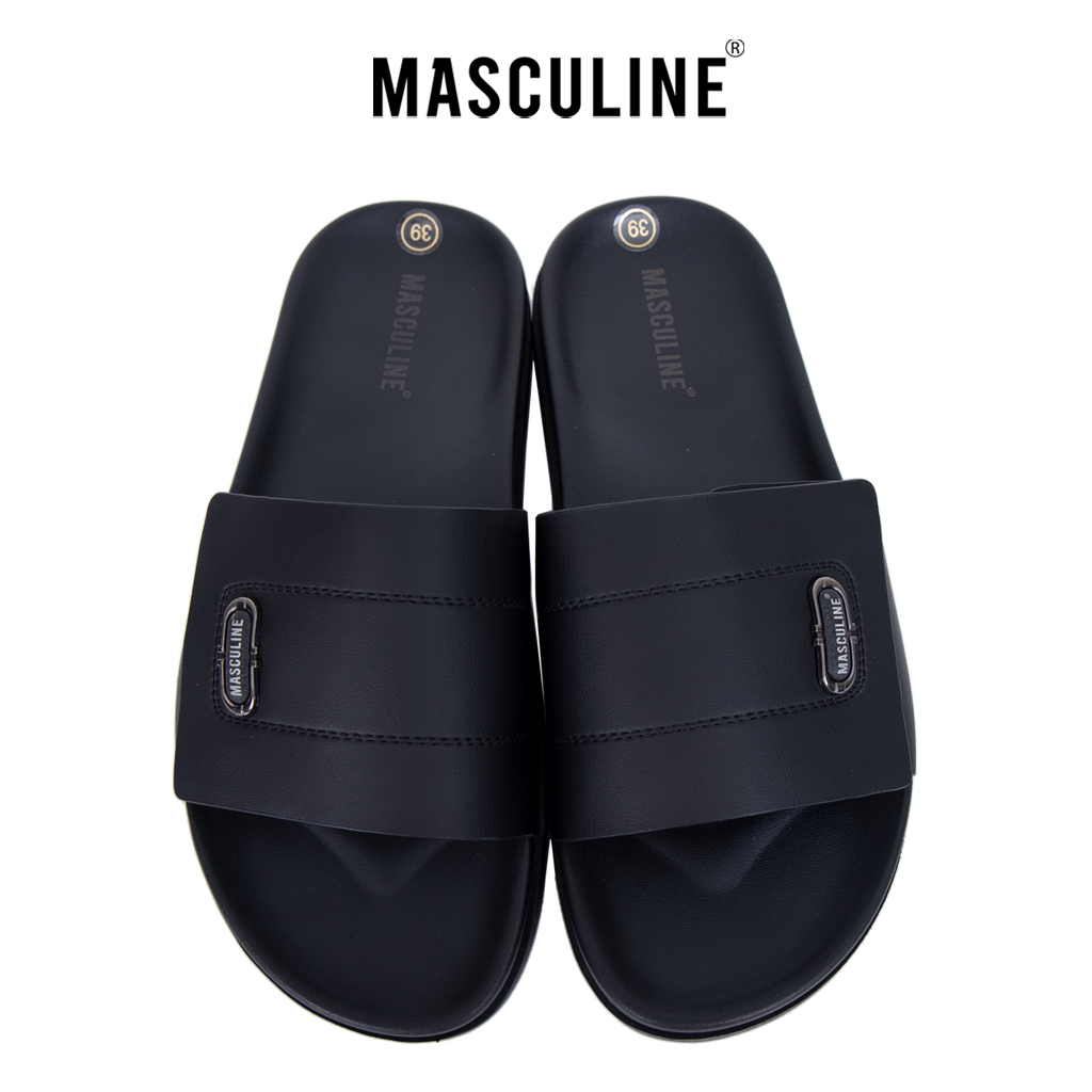 Dép nam cao cấp MASCULINE, Dép da chính hãng kiểu dáng trẻ trung, đế PU chống trơn trượt - MCT513
