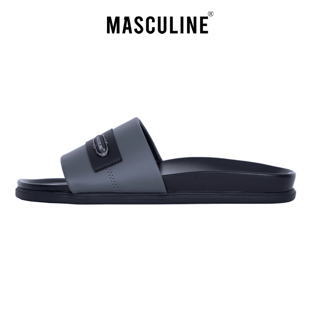 Dép nam cao cấp MASCULINE, Dép da chính hãng kiểu dáng trẻ trung, đế PU chống trơn trượt - MCT513