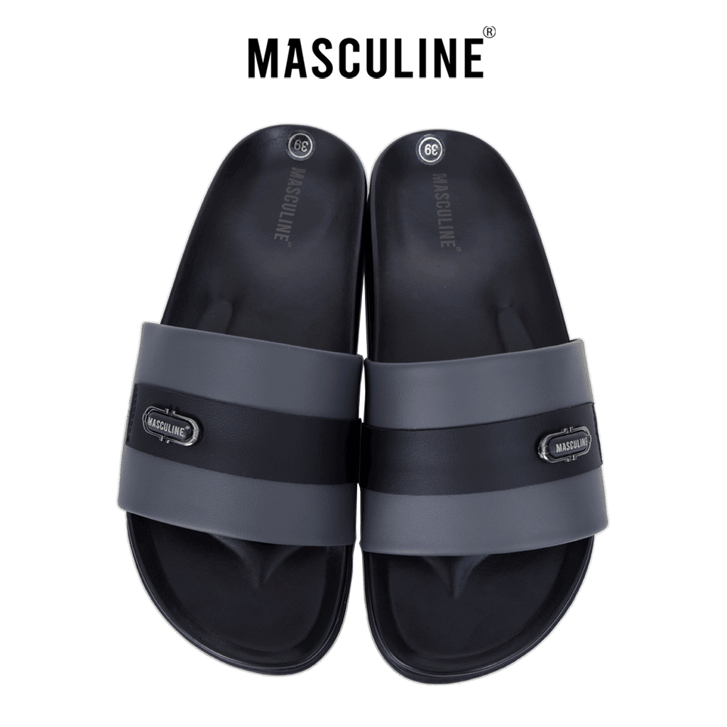 Dép nam cao cấp MASCULINE, Dép da chính hãng kiểu dáng trẻ trung, đế PU chống trơn trượt - MCT513