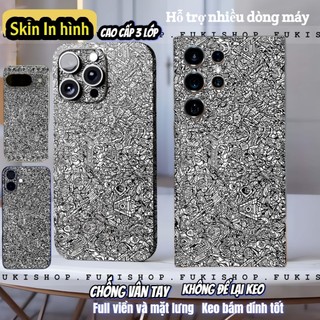 Miếng dán Skin Mặt lưng Sau full viền Robot Dành Cho 16 pro max 15 pro max 14 pro max 13 pro max 12 pro max