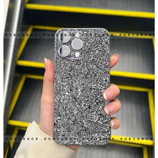 Miếng dán Skin Mặt lưng Sau full viền Robot Dành Cho 16 pro max 15 pro max 14 pro max 13 pro max 12 pro max