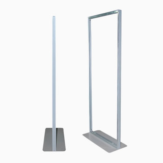 Standee chân sắt nặng thân nhôm cao cấp hai mặt, dùng cho showroom, sảnh tiệc sang trọng, sự kiện