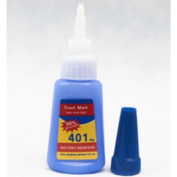 Lọ 20g keo D401, keo chổi, keo đính đá, đính móng giả