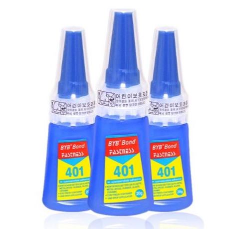 Lọ 20g keo D401, keo chổi, keo đính đá, đính móng giả