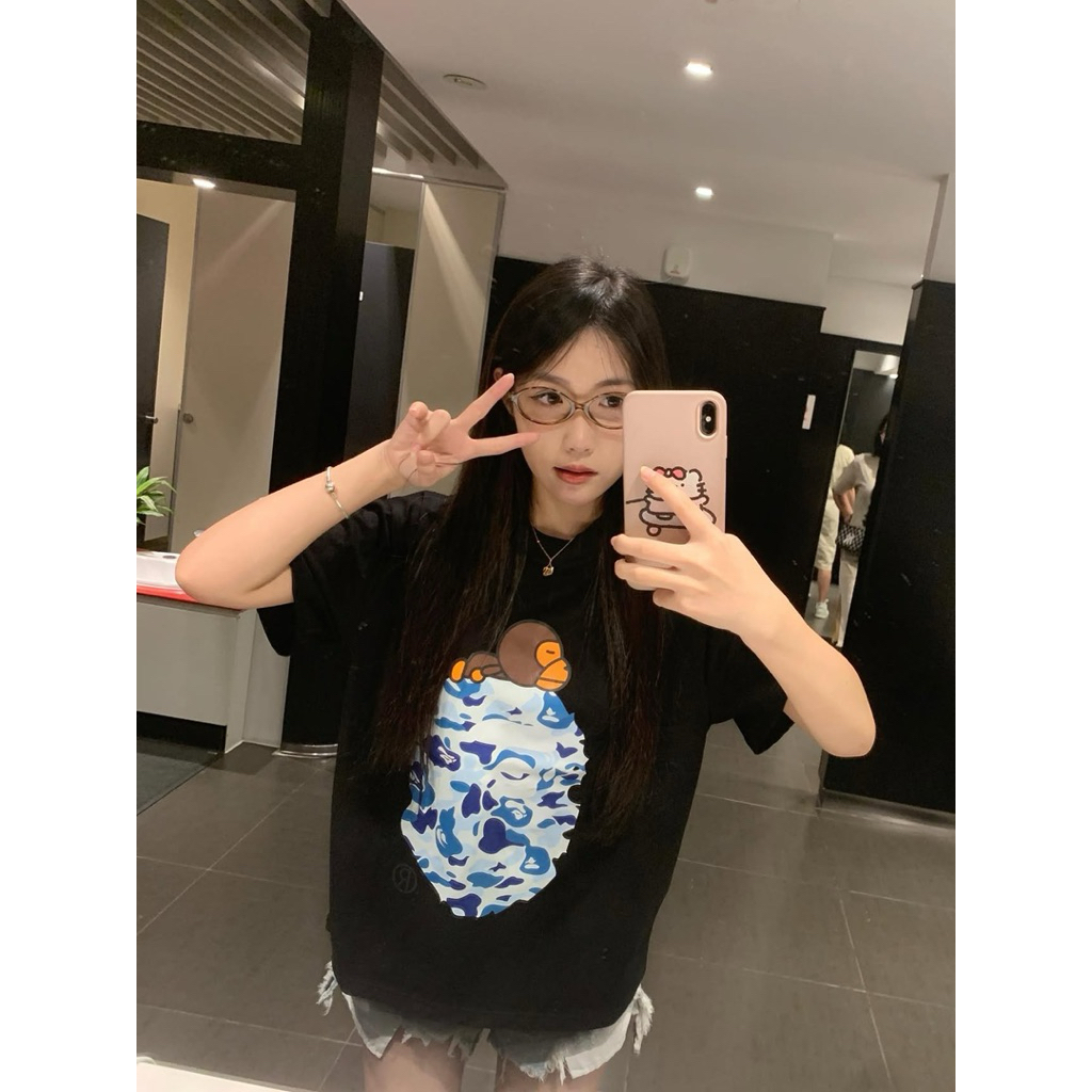 Áo thun Bape Athing Full Tem Tag Túi Mac Hàng L1 Cao Cấp Áo Phông Unisex Form Rộng