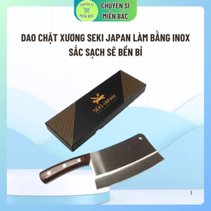 Dao Chặt Xương Seki Japan Làm Bằng Inox Sắc Sạch Sẽ Bền Bỉ | Dao Chặt Gà Vịt Băm Thịt An Toàn Sử Dụng