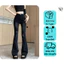 Quần Jeans ống loe Rách 2 Gối trước, quần bò ống loe tua rua gấu siêu xinh LN