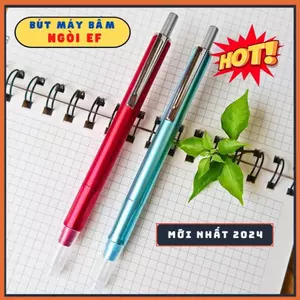 4 Bút Máy Bấm EF Chất Liệu ABS .Bút Sử Dụng Cả Mực Khô Và Mực Lọ.