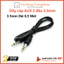 Dây cáp AUX 2 đầu 3.5mm hỗ trợ mic cao cấp dài 0.5m dùng cho loa tivi máy tính điện thoại siêu bền