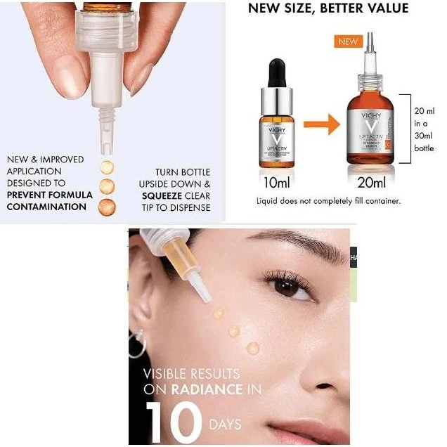 Tinh chất Vichy VC vitamin C 20ml/Serum/LiftActive Supreme Vitamin C Serum Skin Corrector