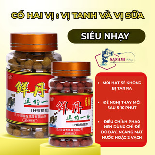 [KM] [ Mua 3 Tặng 2 ] Mồi Viên Nước Ngọt HUA Câu Cá Trắm, Chép, Trôi, Diếc,... Dạng Viên Siêu Nhạy MO45 [SF3]