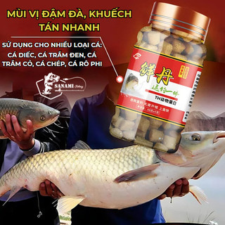 [KM] [ Mua 3 Tặng 2 ] Mồi Viên Nước Ngọt HUA Câu Cá Trắm, Chép, Trôi, Diếc,... Dạng Viên Siêu Nhạy MO45 [SF3]