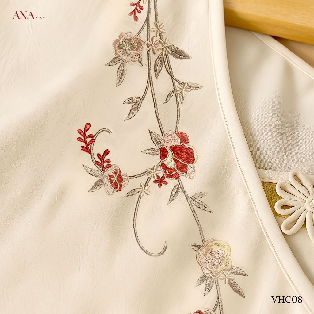 Áo Kiểu Truyền Thống Trung Niên ANA Mode Chất Liệu Lụa Vân Mờ Thanh Lịch Quà Tặng Mẹ AK25VHC08