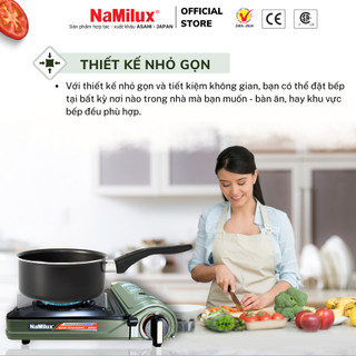 Bếp Gas Mini NaMilux NH-P3320PF│Van Ngắt Gas An Toàn 2 Cấp│Công Suất 2.6 Kw (2.200 kcal/giờ)│Hàng Chính Hãng