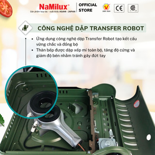 Bếp Gas Mini NaMilux NH-P3320PF│Van Ngắt Gas An Toàn 2 Cấp│Công Suất 2.6 Kw (2.200 kcal/giờ)│Hàng Chính Hãng