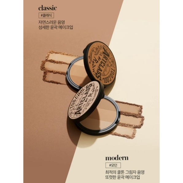 Phấn tạo khối Too Cool For School 9.5g/Artclass by Rodin Shading/Bảng Tô Bóng Contouring Rodin